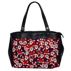 Nicholas Santa Christmas Pattern Oversize Office Handbag by Simbadda