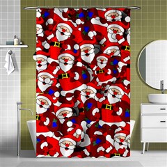 Nicholas Santa Christmas Pattern Shower Curtain 48  x 72  (Small) 