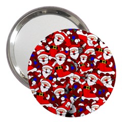 Nicholas Santa Christmas Pattern 3  Handbag Mirrors