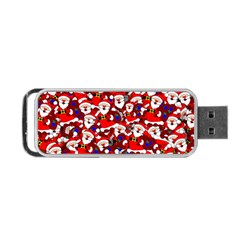 Nicholas Santa Christmas Pattern Portable USB Flash (One Side)