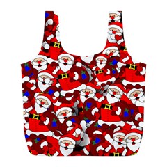 Nicholas Santa Christmas Pattern Full Print Recycle Bag (L)