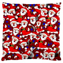 Nicholas Santa Christmas Pattern Large Flano Cushion Case (one Side) by Simbadda