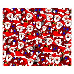 Nicholas Santa Christmas Pattern Double Sided Flano Blanket (Small) 