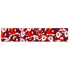 Nicholas Santa Christmas Pattern Small Flano Scarf