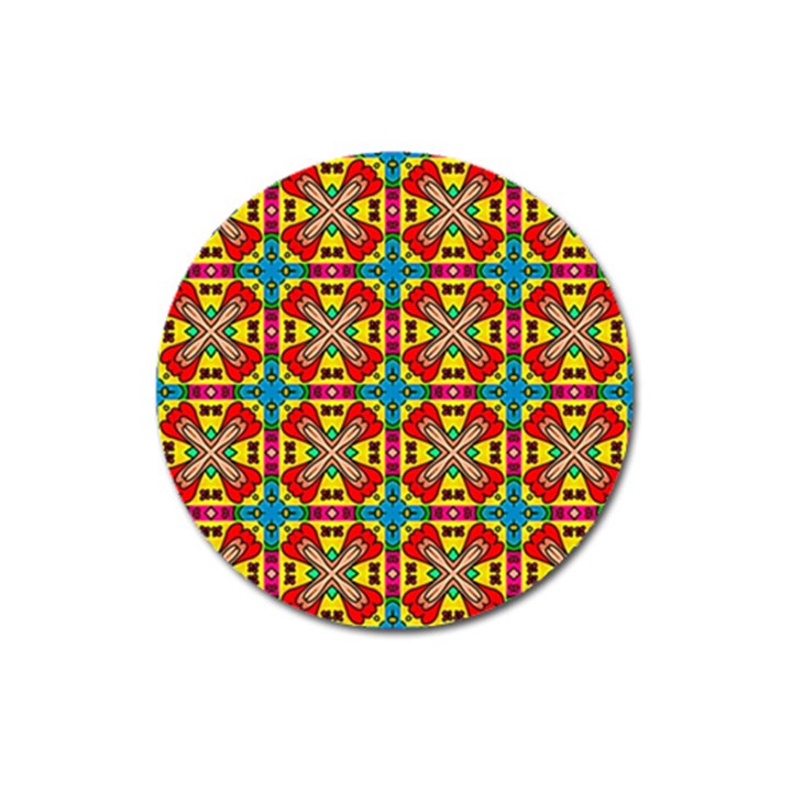 Seamless Pattern Tile Tileable Magnet 3  (Round)