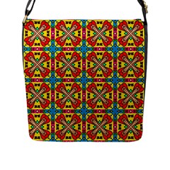 Seamless Pattern Tile Tileable Flap Closure Messenger Bag (l) by Simbadda