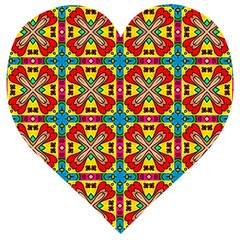 Seamless Pattern Tile Tileable Wooden Puzzle Heart