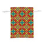 Seamless Pattern Tile Tileable Lightweight Drawstring Pouch (M) Front