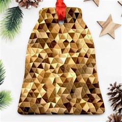 Pattern Fabric Shape Abstract Bell Ornament (two Sides)