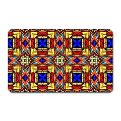 Stained Glass Pattern Texture Magnet (rectangular) by Simbadda