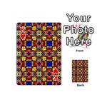 Stained Glass Pattern Texture Playing Cards 54 Designs (Mini) Front - HeartK