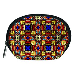 Stained Glass Pattern Texture Accessory Pouch (medium)