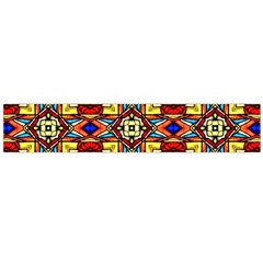 Stained Glass Pattern Texture Large Flano Scarf 