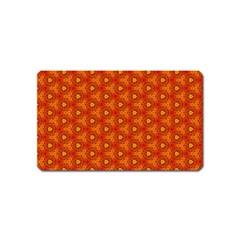 Pattern Fall Colors Seamless Bright Magnet (Name Card)