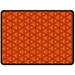 Pattern Fall Colors Seamless Bright Fleece Blanket (Large) 