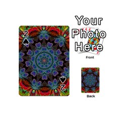 Abstract Art Blue Orange Playing Cards 54 Designs (mini)