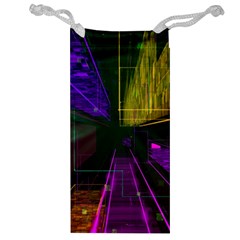 Data City Large Fiction Digital Jewelry Bag by Simbadda