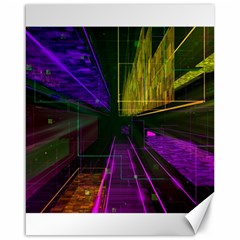 Data City Large Fiction Digital Canvas 16  X 20  by Simbadda