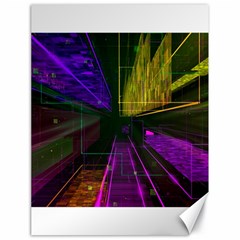 Data City Large Fiction Digital Canvas 18  X 24  by Simbadda