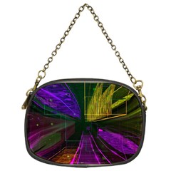 Data City Large Fiction Digital Chain Purse (one Side) by Simbadda