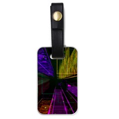 Data City Large Fiction Digital Luggage Tag (one Side) by Simbadda