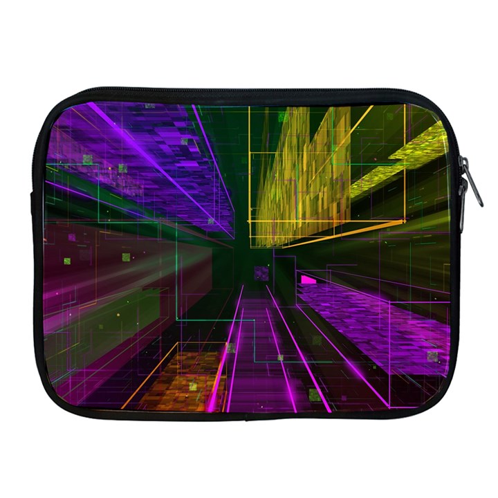 Data City Large Fiction Digital Apple iPad 2/3/4 Zipper Cases