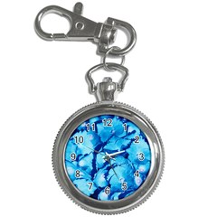 Hydrangea Blue Petals Flower Key Chain Watches by Simbadda