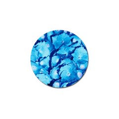 Hydrangea Blue Petals Flower Golf Ball Marker by Simbadda