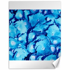 Hydrangea Blue Petals Flower Canvas 18  X 24  by Simbadda