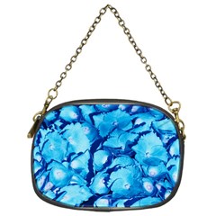 Hydrangea Blue Petals Flower Chain Purse (one Side) by Simbadda