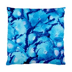 Hydrangea Blue Petals Flower Standard Cushion Case (two Sides) by Simbadda