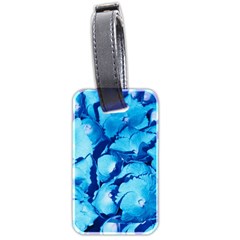 Hydrangea Blue Petals Flower Luggage Tag (two Sides) by Simbadda