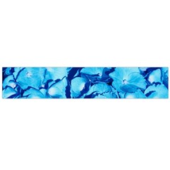 Hydrangea Blue Petals Flower Large Flano Scarf 