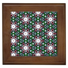 Stained Glass Pattern Church Window Framed Tile by Simbadda