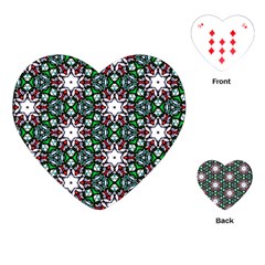 Stained Glass Pattern Church Window Playing Cards Single Design (heart)