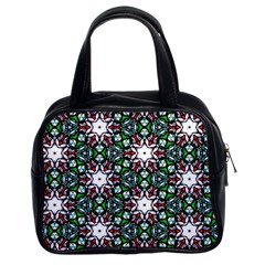 Stained Glass Pattern Church Window Classic Handbag (two Sides)