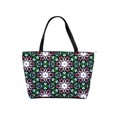 Stained Glass Pattern Church Window Classic Shoulder Handbag by Simbadda