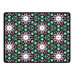 Stained Glass Pattern Church Window Double Sided Fleece Blanket (small)  by Simbadda