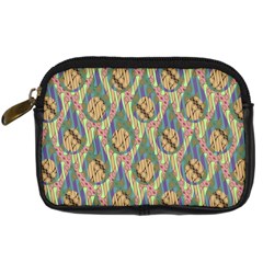 Tribal Background Boho Digital Paper Digital Camera Leather Case by Simbadda