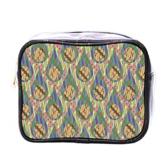 Tribal Background Boho Digital Paper Mini Toiletries Bag (one Side) by Simbadda