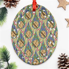 Tribal Background Boho Digital Paper Ornament (oval Filigree)