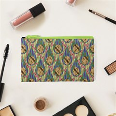 Tribal Background Boho Digital Paper Cosmetic Bag (xs) by Simbadda