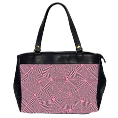 Triangle Background Abstract Oversize Office Handbag (2 Sides) by Simbadda