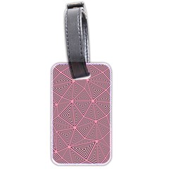 Triangle Background Abstract Luggage Tag (two Sides) by Simbadda