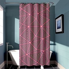 Triangle Background Abstract Shower Curtain 36  X 72  (stall)  by Simbadda