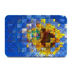 Sunflower Kaleidoscope Pattern Plate Mats