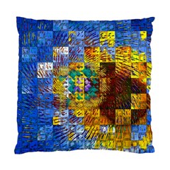 Sunflower Kaleidoscope Pattern Standard Cushion Case (Two Sides)