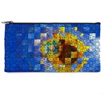 Sunflower Kaleidoscope Pattern Pencil Cases Front