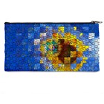 Sunflower Kaleidoscope Pattern Pencil Cases Back