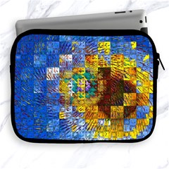 Sunflower Kaleidoscope Pattern Apple Ipad 2/3/4 Zipper Cases by Simbadda